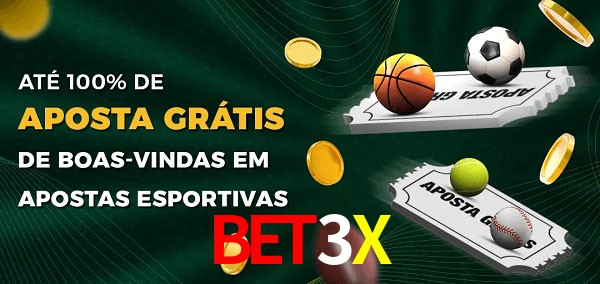 BET3X Ate 100% de Aposta Gratis